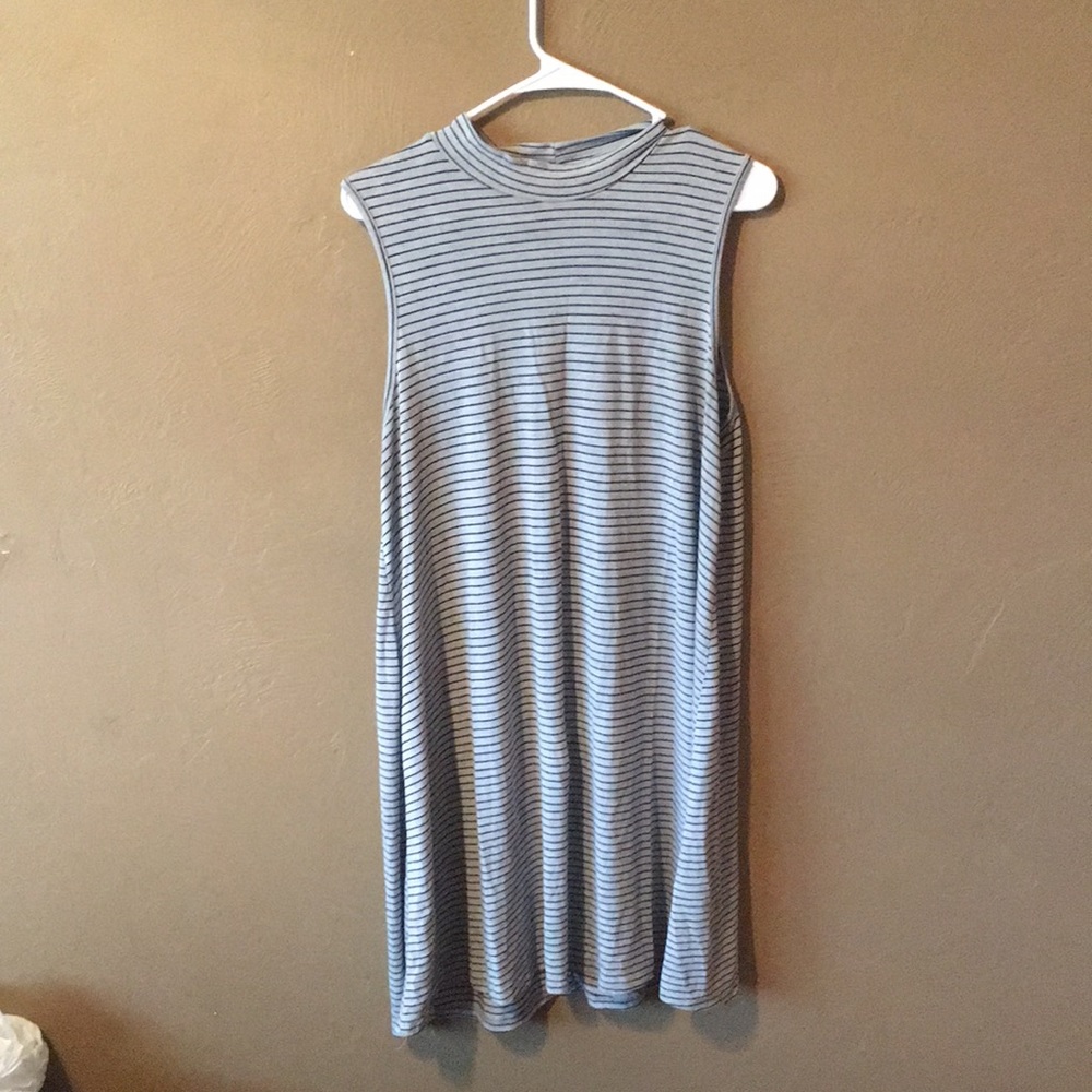 Wet Seal Grey and Black High Neck Swing Dress XL